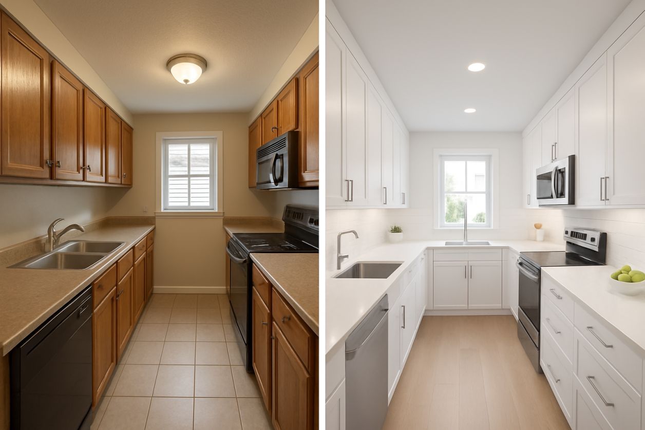 Home staging cuisine : avant/après bluffant